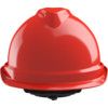 V-GARD 520 Safety Helmet with FAS-TRAC III Suspension and Integrated PVC Sweatband, Red thumbnail-1