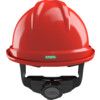 V-GARD 520 Safety Helmet with FAS-TRAC III Suspension and Integrated PVC Sweatband, Red thumbnail-2