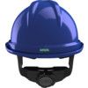 V-GARD 520 Safety Helmet with FAS-TRAC III Suspension and Integrated PVC Sweatband, Blue thumbnail-2