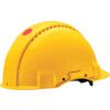 G3000, Safety Helmet, Yellow, ABS, Vented, Reduced Peak, Includes Side Slots thumbnail-0