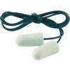 Disposable Ear Plugs, Corded, Detectable, Bullet Plug Shape, 36dB, White, Foam, Pack of 200 Pairs thumbnail-0