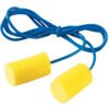 Reusable Ear Plugs, Corded, Not Detectable, Barrel Plug Shape, 36dB, Yellow, Foam, Pack of 200 Pairs thumbnail-0