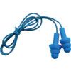 Reusable Ear Plugs, Corded, Detectable, Triple Flange Plug Shape, 32dB, Blue, Silicone, Pack of 1 Pair thumbnail-0