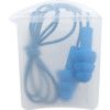 Reusable Ear Plugs, Corded, Detectable, Triple Flange Plug Shape, 32dB, Blue, Silicone, Pack of 1 Pair thumbnail-1