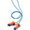 Disposable Ear Plugs, Corded, Detectable, Flared Bullet Plug Shape, 35dB, Blue/Orange, Foam, Pack of 100 Pairs thumbnail-0