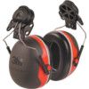 Ear Defenders, Clip-on, No Communication Feature, Dielectric, Black/Red Cups thumbnail-0