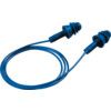 Reusable Ear Plugs, Corded, Detectable, Triple Flange Plug Shape, 27dB, Blue, Pack of 50 Pairs thumbnail-0