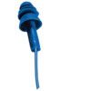 Reusable Ear Plugs, Corded, Detectable, Triple Flange Plug Shape, 27dB, Blue, Pack of 50 Pairs thumbnail-1