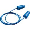 Disposable Ear Plugs, Corded, Detectable, Bullet Plug Shape, 37dB, Blue, Pack of 100 Pairs thumbnail-0