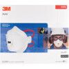 Aura 9332+ Disposable Mask, Valved, White;Red, FFP3, Filters Dust/Mist/Particulates, Pack of 10 thumbnail-3