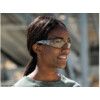 Safety Glasses, I/O Lens, Wraparound, Grey/White Frame, Anti-Fog/Scratch-resistant thumbnail-1