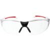 Stealth, Safety Glasses, Clear Lens, Half-Frame, Clear/Red Frame, UV-resistant thumbnail-0