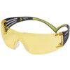 SecureFit, Safety Glasses, Amber Lens, Wraparound, Black/Green Frame, Anti-Fog/Anti-Mist/Scratch-resistant/UV-resistant thumbnail-0