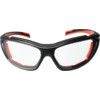 Combor™, Safety Glasses, Clear Lens, Wraparound Frame, Black/Red Frame, Anti-Fog/Anti-static thumbnail-0