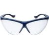 Safety Glasses, Clear Lens, Half-Frame, Blue Frame, Impact-resistant/Scratch-resistant/UV-resistant thumbnail-0