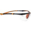 Safety Glasses, Clear Lens, Half-Frame, Black/Orange Frame, Anti-Fog/Impact-resistant/Scratch-resistant/UV-resistant thumbnail-1