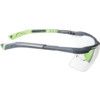 Safety Glasses, Clear Lens, Half-Frame, Black/Green Frame, Anti-Fog/Impact-resistant/Scratch-resistant/UV-resistant thumbnail-1