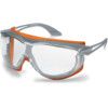 Skyguard, Safety Glasses, Clear Lens, Wraparound, Grey/Orange Frame, Anti-Fog/Chemical-resistant/Scratch-resistant/UV-resistant thumbnail-0