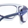 Safety Glasses, Clear Lens, Full-Frame, Blue Frame, Anti-Fog/Impact-resistant/Scratch-resistant/UV-resistant thumbnail-3