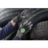 11-421 HyFlex® Mechanical Hazard Gloves, Black/Grey, Nylon Liner, Polyurethane Coating, EN388: 2016, 3, 1, 2, 1, A, Size 8 thumbnail-2