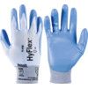 11-518 HyFlex Cut Resistant Gloves, Blue/White, EN388: 2016, 3, X, 3, 1, B, PU Palm, Dyneema/Nylon/Spandex, Size 8 thumbnail-0