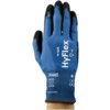 11-528 HyFlex Cut Resistant Gloves, Black/Blue, EN388: 2016, 3, X, 3, 2, B, Nitrile Palm Coated, Ansell Intercept Technology, Size 7 thumbnail-0