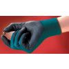 11-616 HyFlex® Mechanical Hazard Gloves, Black/Blue, Nylon Liner, Polyurethane Coating, EN388: 2016, 3, 1, 2, 1, X, Size 6 thumbnail-1