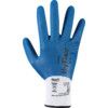 11-919 HyFlex® Fortix Mechanical Hazard Gloves, Blue/White, Nylon Liner, Nitrile Coating, EN388: 2016, 4, 1, 2, 1, A, Size 6 thumbnail-1