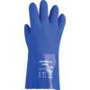 23-200 VersaTouch Chemical Resistant Gloves, Blue, PVC, Cotton Liner, Size 8 thumbnail-1