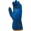 23-202 VersaTouch Chemical Resistant Gloves, Blue, PVC, Cotton Liner, Size 9 thumbnail-0