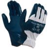 32-815 Hynit® Mechanical Hazard Gloves, Blue/White, Cotton/Polyester Liner, Palm Nitrile Coating, EN388: 2016, 3, 1, 1, 1, A, Size 9 thumbnail-0