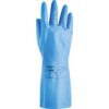 37-501 VersaTouch Chemical Resistant Gloves, Blue, Nitrile, Cotton Flocked Liner, Size 8.5 thumbnail-1