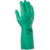 37-676 Solvex Chemical Resistant Gauntlet, Green, Nitrile, Cotton Flocked Liner, Size 7 thumbnail-0