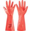 37-900 Solvex Chemical Resistant Gloves, Red, Nitrile, Cotton Flocked Liner, Size 11 thumbnail-0