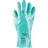 39-122 Sol-Knit Chemical Resistant Gloves, Green, Nitrile, Interlock Cotton Liner, Size 9 thumbnail-1