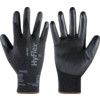 48-101 HyFlex® Mechanical Hazard Gloves, Black, Nylon Liner, Polyurethane Coating, EN388: 2016, 4, 1, 3, 1, A, Size 7 thumbnail-1