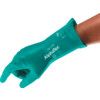 58-330 Alphatec Chemical Resistant Gauntlet, Green, Nitrile, Cotton Flocked Liner, Size 8 thumbnail-0