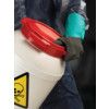 58-535W VP Alphatec Chemical Resistant Gauntlet, Black/Green, Nitrile, Nylon Liner, Size 8 thumbnail-1