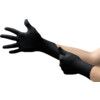 Disposable Gloves, Black, Nitrile, 2.8 mil Thickness, Powder Free, Size S, Pack of 100 thumbnail-0