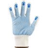 76-301 Tiger Paw Cut Resistant Gloves, Blue/Natural, PVC Coating, EN388: 2016, 2, 1, 4, X, B, Size 9 thumbnail-2