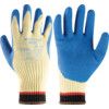 80-600 Powerflex Cut Resistant Gloves, Blue/Yellow, EN388: 2016, 3, 4, 4, 4, C, Latex Palm, Kevlar, Size 9 thumbnail-0