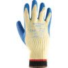 80-600 Powerflex Cut Resistant Gloves, Blue/Yellow, EN388: 2016, 3, 4, 4, 4, C, Latex Palm, Kevlar, Size 9 thumbnail-1