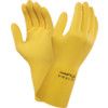 87-190 Alphatec Chemical Resistant Gloves, Yellow, Cotton Flocked Liner, Size 9.5 thumbnail-0