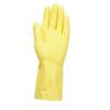 87-650 VersaTouch Chemical Resistant Gloves, Yellow, Latex, Cotton Flocked Liner, Size 8.5-9 thumbnail-0