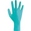 TouchNTuff 92-605 Disposable Gloves, Green, Nitrile, 4.7mil Thickness, Powder Free, Size 7, Pack of 100 thumbnail-1