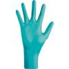 TouchNTuff 92-605 Disposable Gloves, Green, Nitrile, 4.7mil Thickness, Powder Free, Size 7, Pack of 100 thumbnail-2