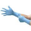 93-163 TouchNTuff Disposable Gloves, Blue, Nitrile, 6.7mil Thickness, Powder Free, Size 7.5-8 thumbnail-0