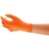 Microflex 93-856 Disposable Gloves, Orange, Nitrile, 5.1mil Thickness, Powder Free, Size 10, Pack of 100 thumbnail-0