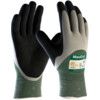 Maxicut, Cut Resistant Gloves, Black/Green, EN388: 2016, 4, 3, 4, 1, B, NBR Palm, Glass/Nylon/Polyester/Spandex, Size 10 thumbnail-0