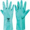 492 Ultranil, Chemical Resistant Gauntlet, Green, Nitrile, Cotton Flocked Liner, Size 10 thumbnail-0